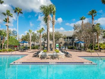 Outdoor Pool and Sundeck at The Parkway at Hunters Creek, Florida